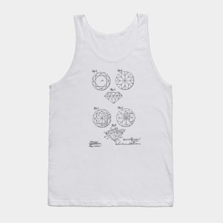 Diamond Cut vintage patent drawing Tank Top